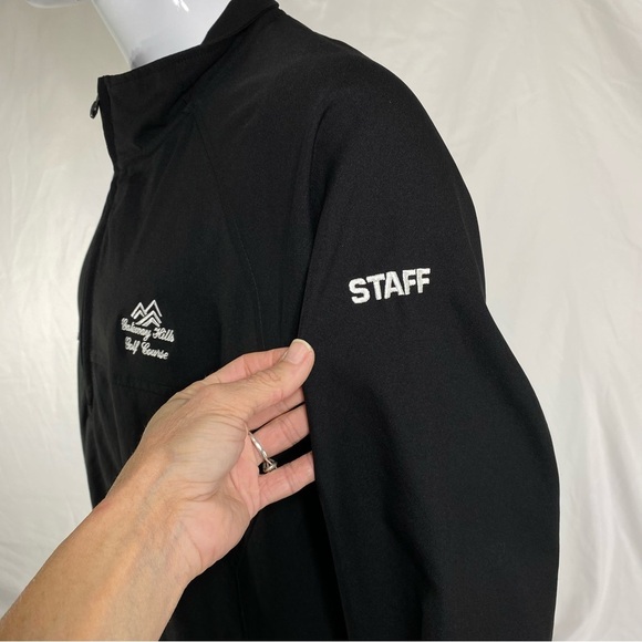 Ahead Extreme Men’s Acare Black Performance Golf 1/4 Zip Pullover Jacket - Picture 3 of 10